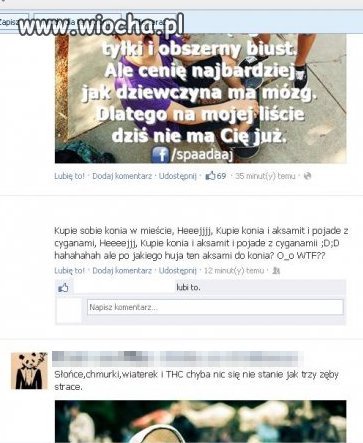 Czy właśnie do tego facebook służy?