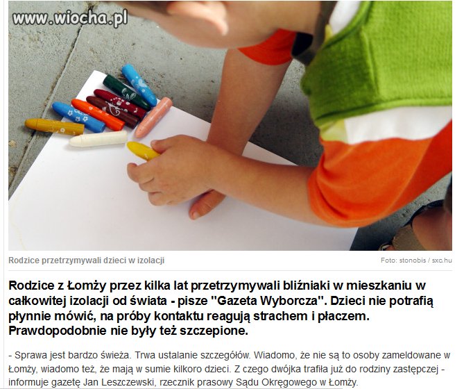 Bliźnięta pięć lat odcięte od świata.