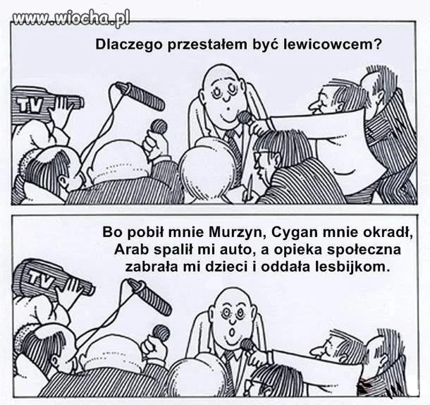 Tylko krowa nie zmienia poglądów...