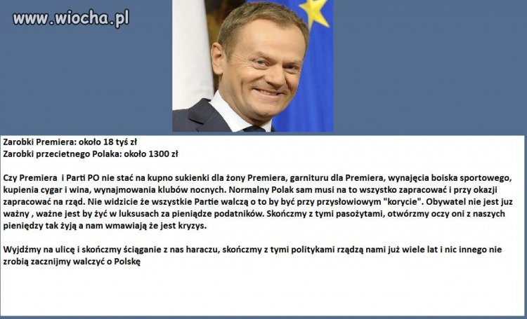 Wydawanie pieniędzy podatników - wiocha