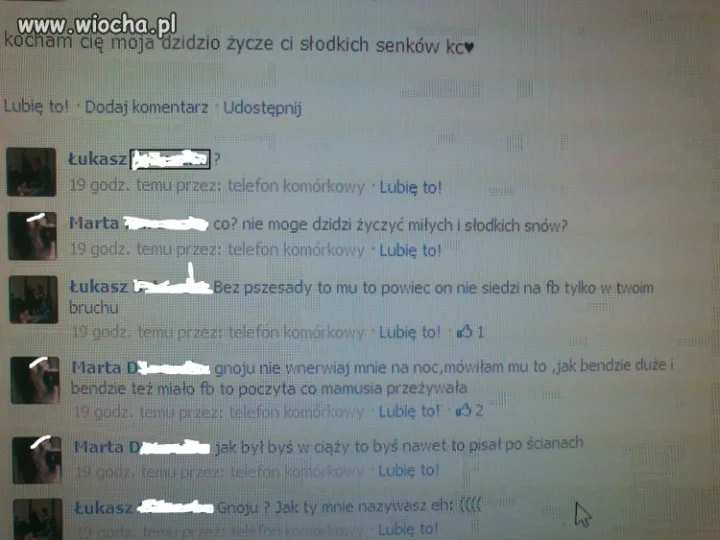Rozmowa na tablicy...