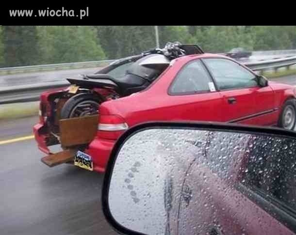 Przewóz motocykla 