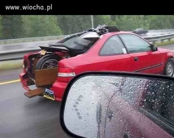 Przewóz motocykla 