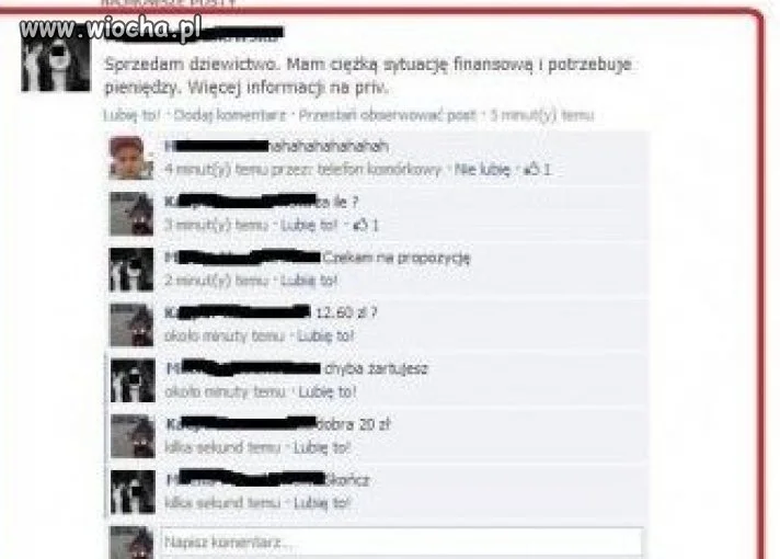 Sprzedam dziewictwo...