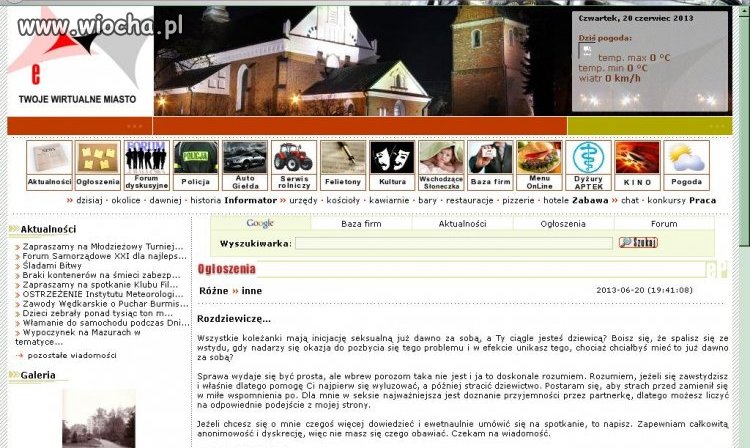 Takie propozycje na forum miasta