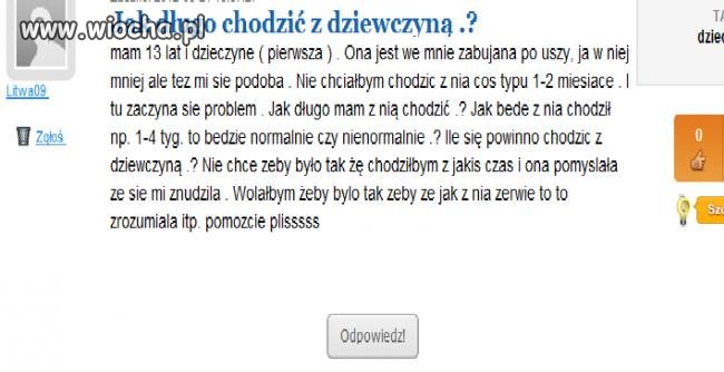 Jak długo chodzić z dziewczyną...