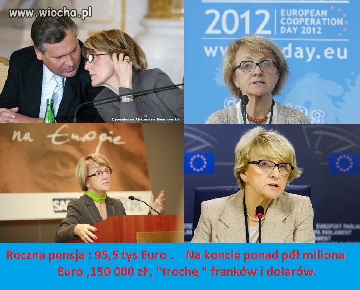 PO słanka Danuta Hubner-PO lska milionerka.
