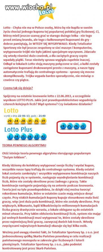 Cała prawda o lotto
