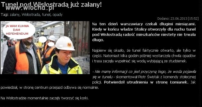 TUNEL ZNOWU ZALANY!!!