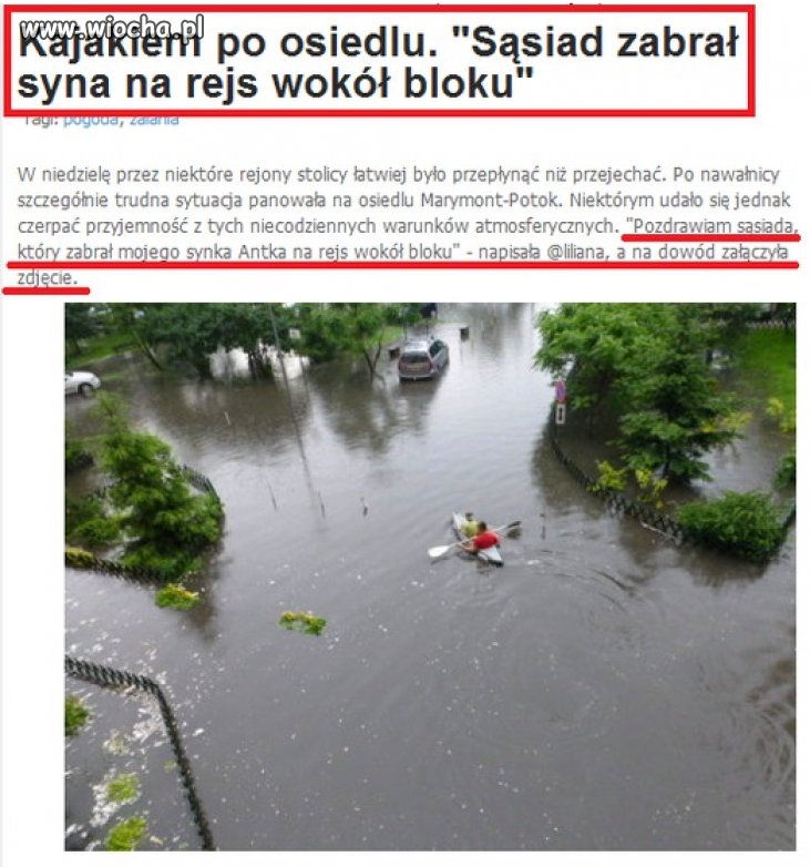Rejs wokół bloku...