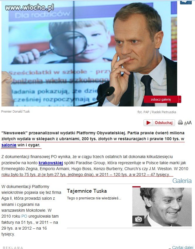 Duża partia, duże wydatki