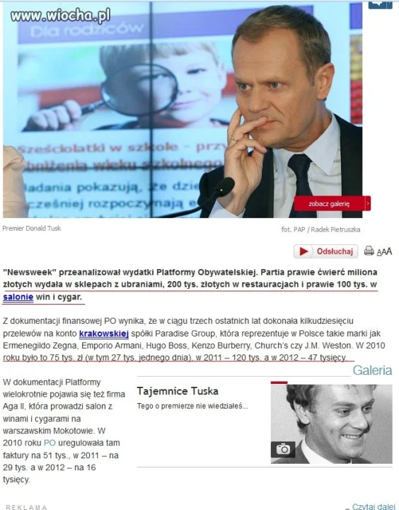 Duża partia, duże wydatki