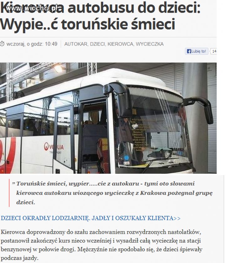 Rozwydrzone dzieci...Polski kierowca nie wytrzymał...