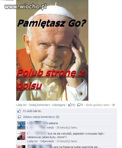Podstępne zbieranie like...