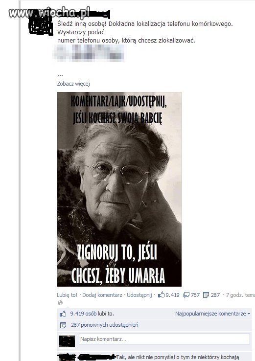 Wyłudzanie lajków na Facebooku