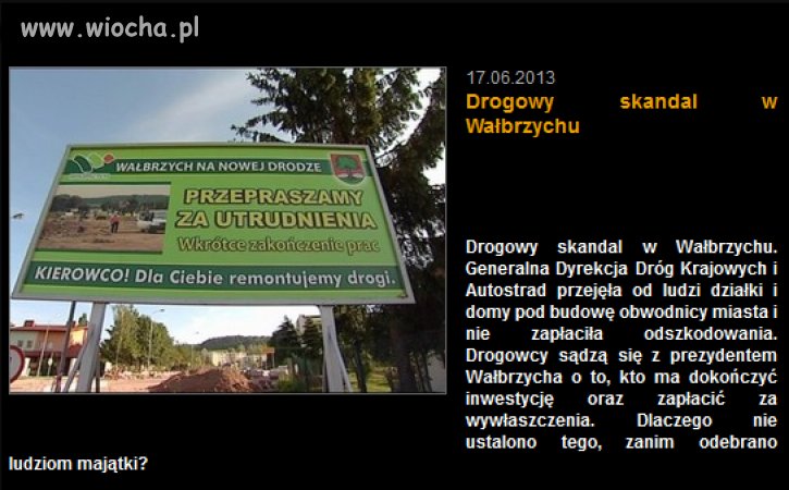 Zabrali ludziom działki i domy
