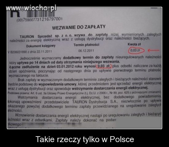 Wezwanie do zapłaty...