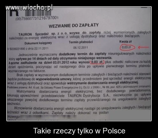 Wezwanie do zapłaty...