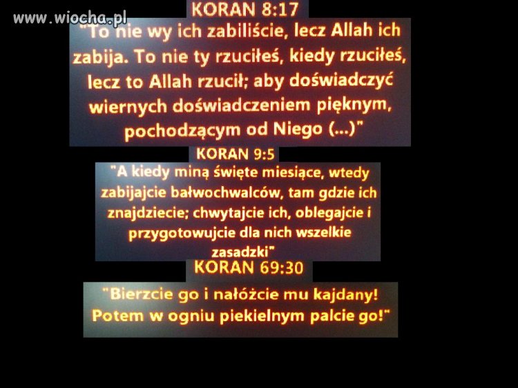Koran religia pokoju...