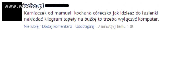 Karniaczek od mamusi...