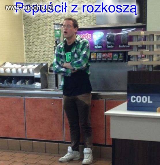Popuścił z ...
