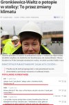 Prezydent Warszawy: Przyzwyczajcie się do powodzi...