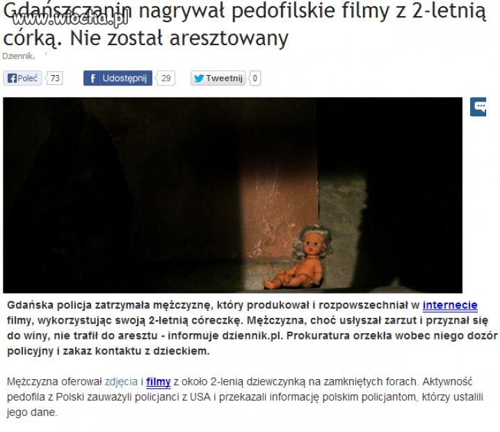 Nagrywał pedofilskie filmy  z 2-letnią córką...