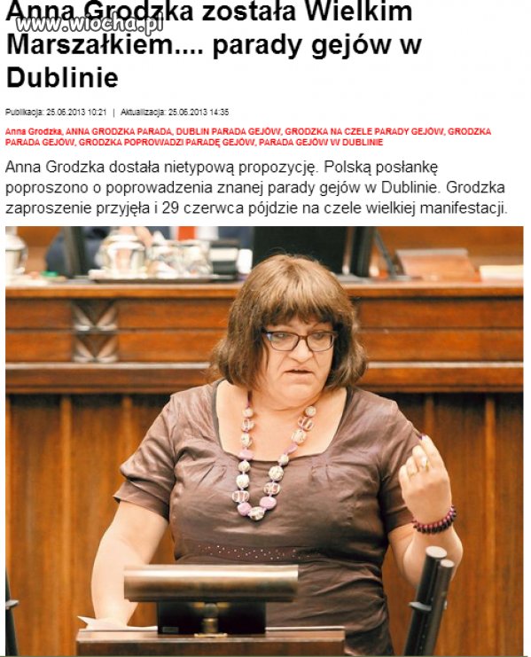 Anka Grodzka zostanie marszałkiem