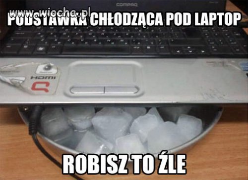 Dodatkowe chłodzenie laptopa 