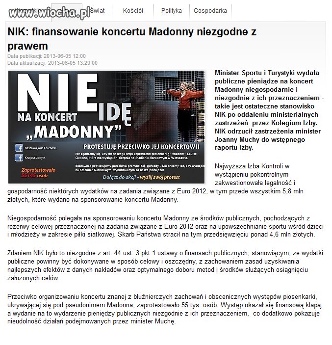 A ktoś za to będzie siedział?