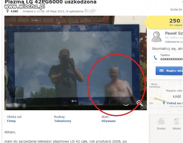 Adam dawaj, tego telewizora sprzedamy...