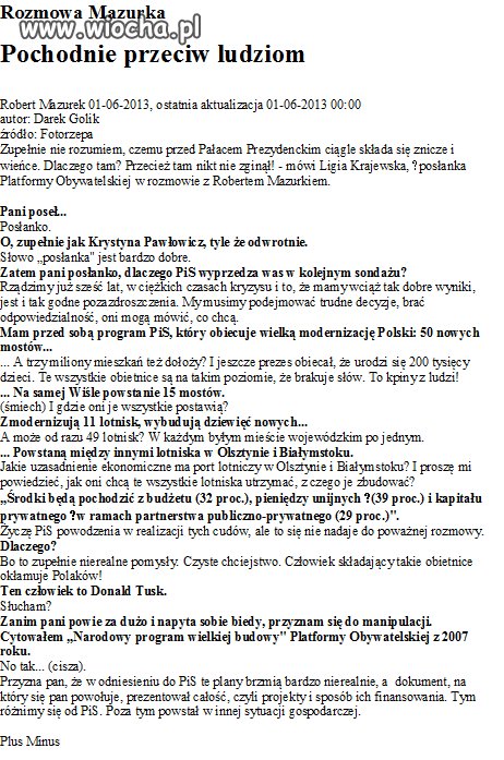Nieznajomość programu własnej partii...