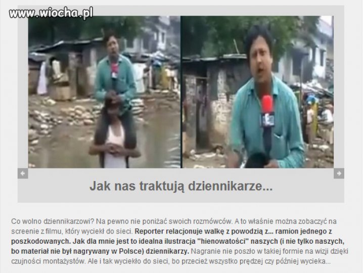 Tak nas traktują dziennikarze
