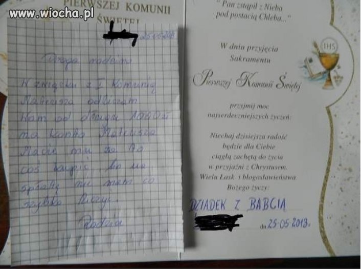 Pamiątka Pierwszej Komunii Świętej