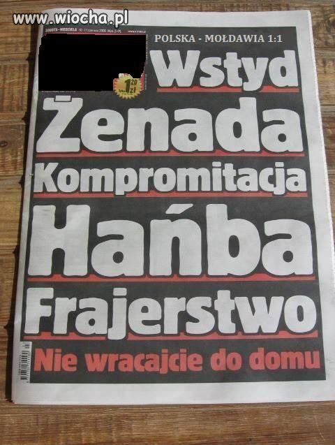 A tak naszych podsumawał brukowiec