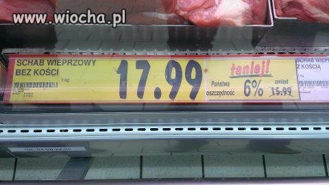 Taniej o 6%