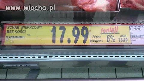 Taniej o 6%