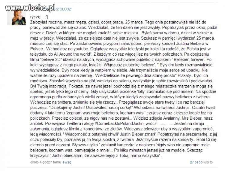 Tracę wiarę w ludzkość.