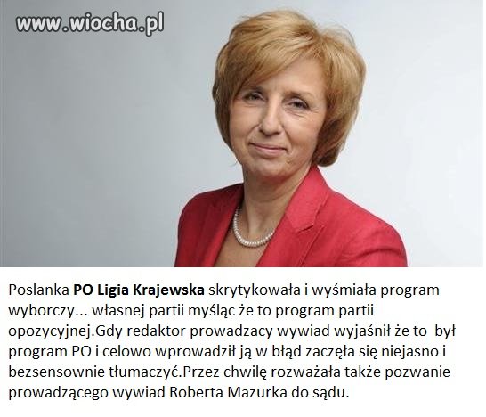 PO co znać program własnej partii?