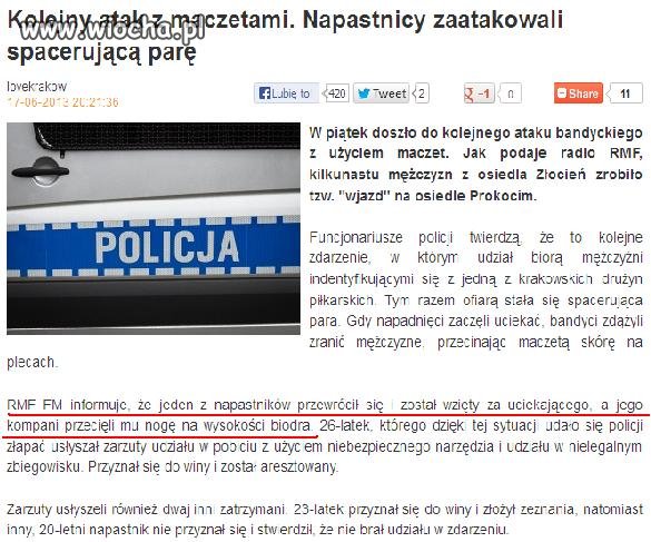 Do czego to dochodzi, że nawet swojego już tną 