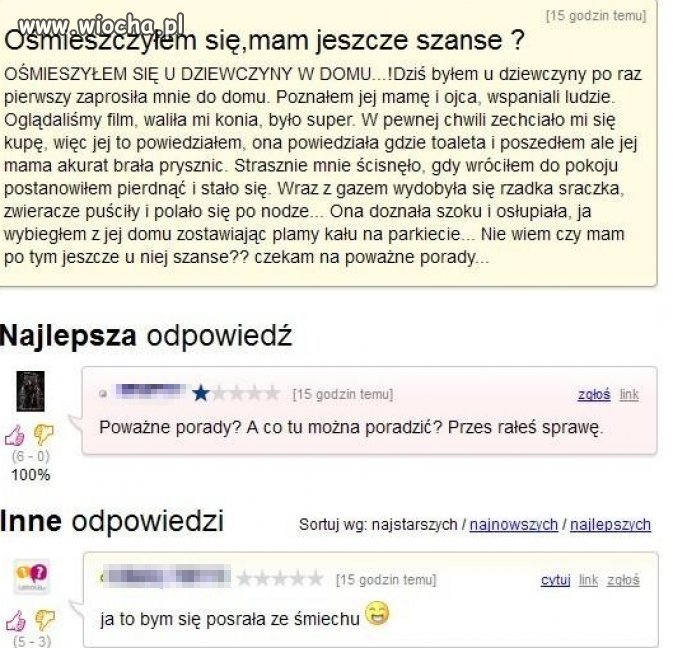 Ośmieszyłem się... Mam jeszcze szanse?