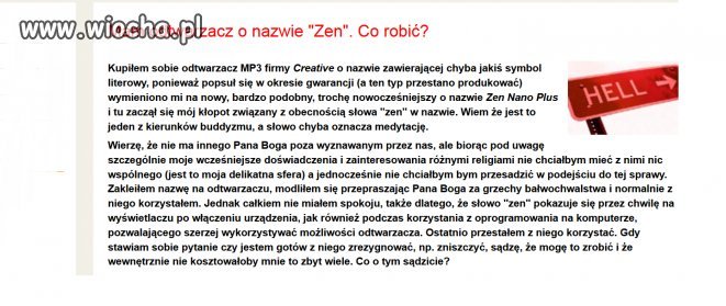 "Nie chciałbym przesadzić"