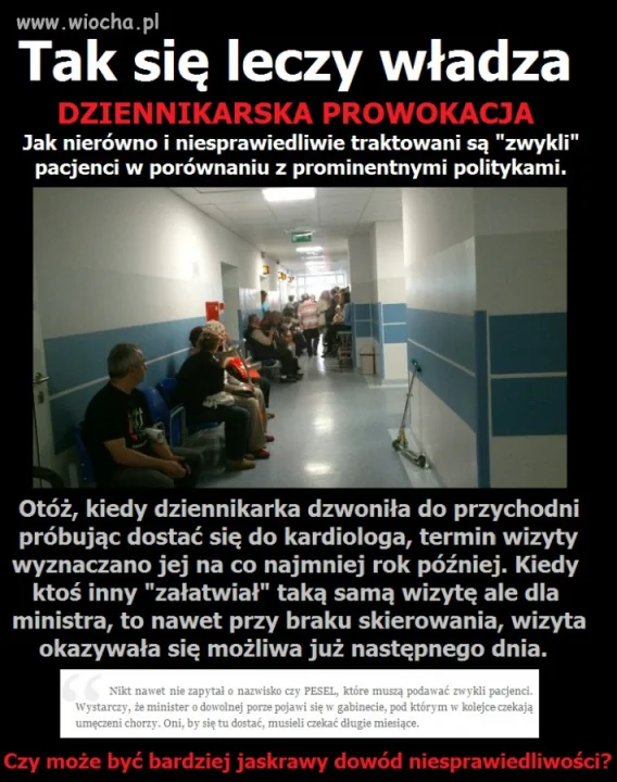 Tak się leczy władza.