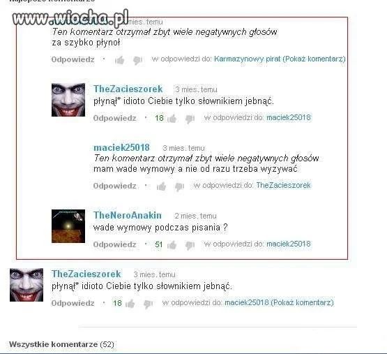 Wada wymowy podczas pisania.