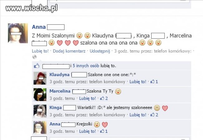 Szalone "krejzolki" na FB.