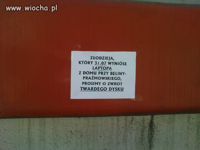 Proszą ładnie o zwrot...