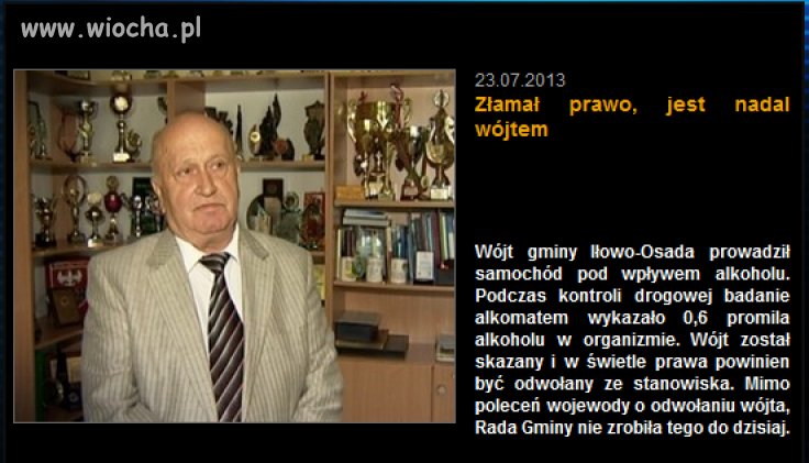 Złamał prawo, jest nadal wójtem