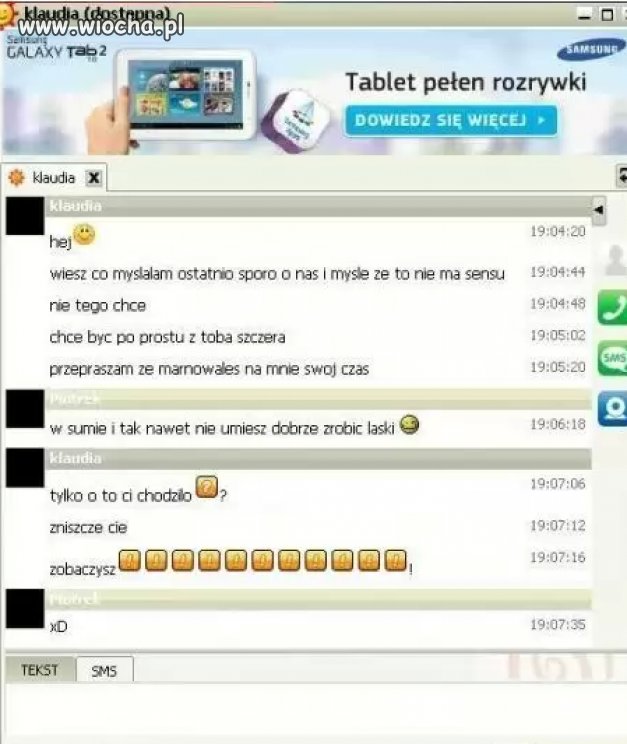 Zerwanie przez gg...