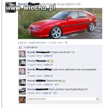 Bajera na nowy samochód 