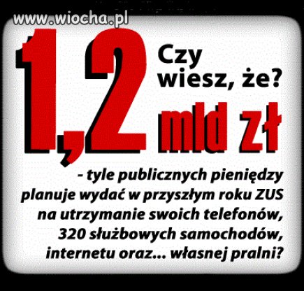 ZUS czyli Zakład Utylizacji Szmalu.